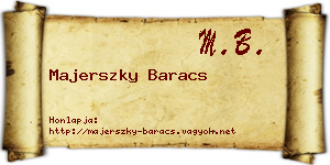 Majerszky Baracs névjegykártya